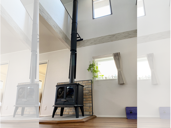 スキップフロア薪ストーブ住宅 (T様邸)セレーノホーム施工実績