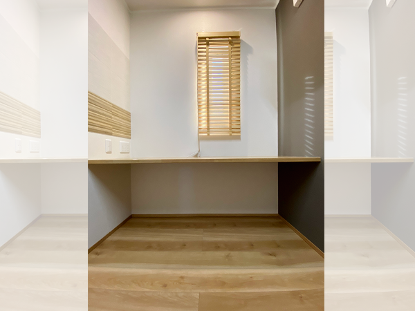 温かみのあるモダンな作業スペース(S様邸)